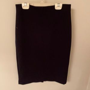 Black stretchy pencil skirt